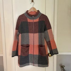 Anthropologie sweater coat wool pockets like new